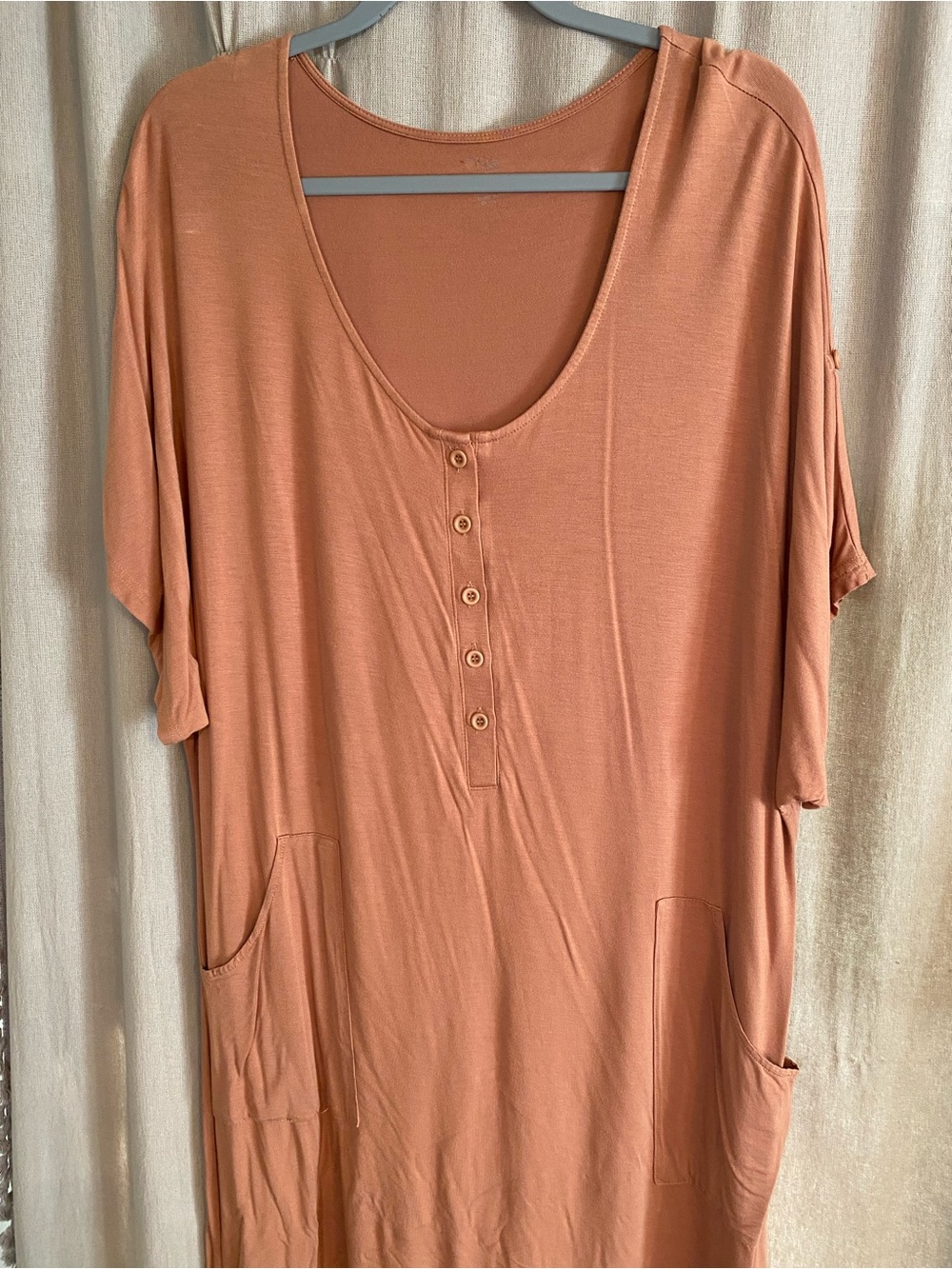 Kyte BABY bamboo lounge maxi dress in “Spice”, S